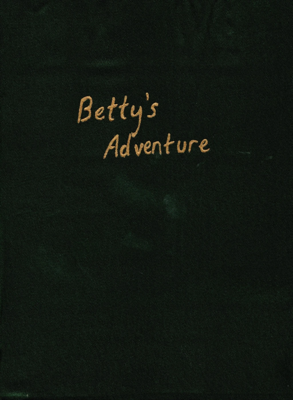 Draft manuscript of “Betty’s Adventure” discovered